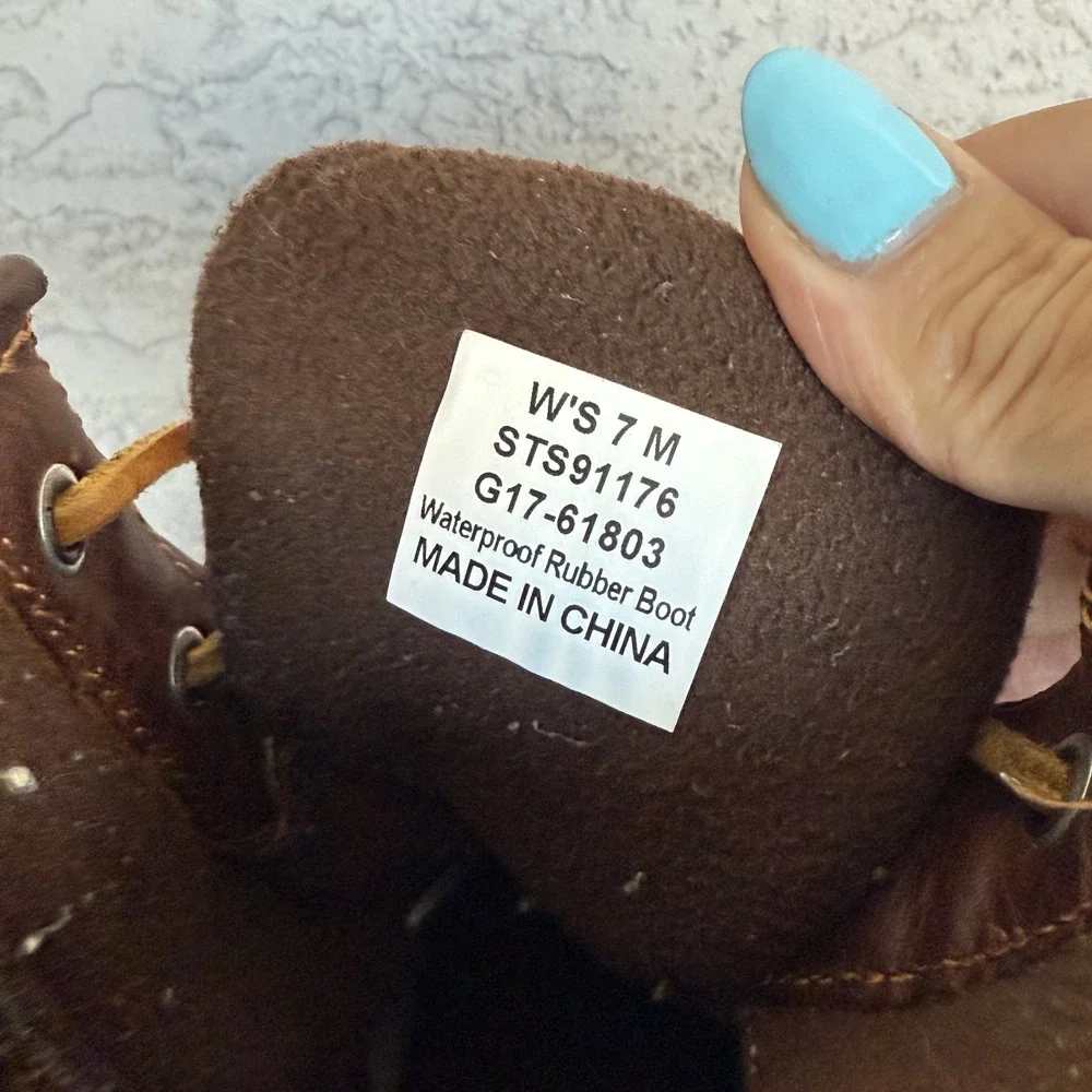 Sperry‎ Top-Sider Saltwater Duck Boot Womens 7 Brown/Navy STS91176 Classic